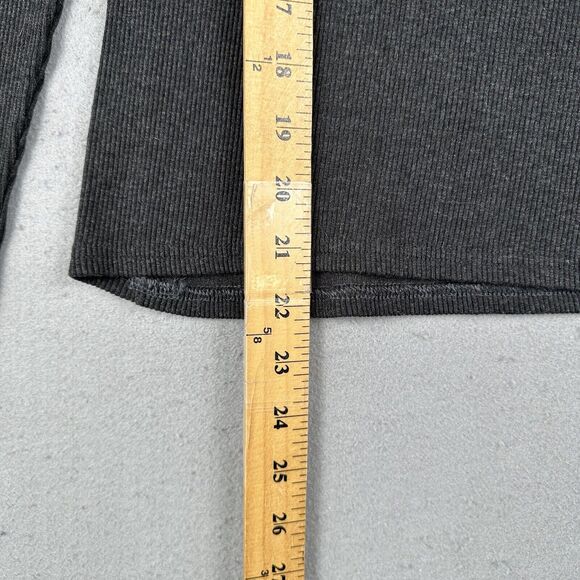 Morgan De Toi Ribbed High Neck Sweater Women’s Small‎ Black Long Sleeve Zippered - Picture 8 of 16